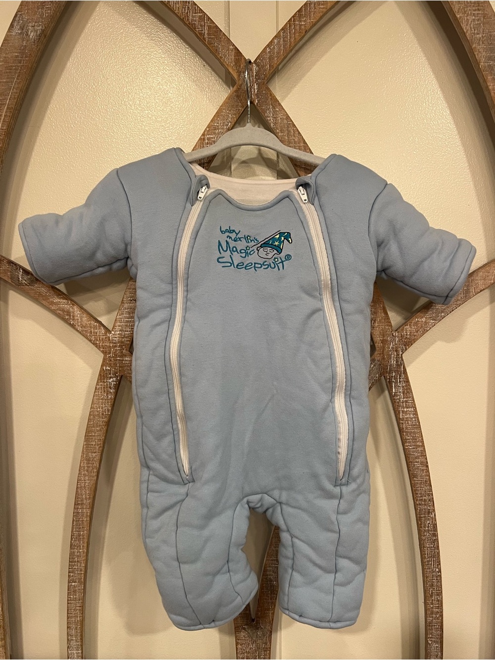 Baby Merlin Magic Sleepsuit in Light Blue - Cozy Infant Sleep Sack